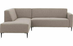 Afbeelding van een Goossens Bank Key West grijs, stof, 2,5-zits, modern design met ligelement links