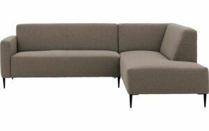 Afbeelding van een Goossens Bank Key West bruin, stof, 2,5-zits, modern design met ligelement rechts