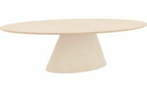 Afbeelding van een Goossens Eettafel Stone, Ovaal 280 x 120 cm