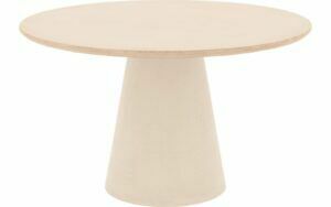 Afbeelding van een Goossens Eettafel Stone, Rond 130 x 130 cm