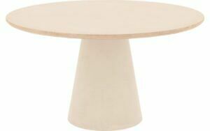 Afbeelding van een Goossens Eettafel Stone, Rond 140 x 140 cm
