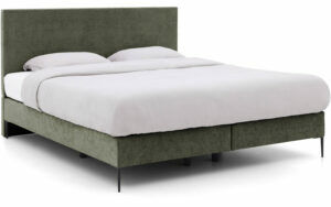 Afbeelding van een Goossens Boxspring Ease One Incl. Matras, Vlak 140 x 200 cm (=2x 70 x 200 cm) met hoofdbord + 2x matras shapes 1