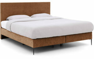 Afbeelding van een Goossens Boxspring Ease One Incl. Matras, Vlak 140 x 200 cm (=2x 70 x 200 cm) met hoofdbord + 2x matras shapes 1