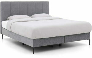 Afbeelding van een Goossens Boxspring Ease Solid Incl. Matras, Vlak 180 x 210 cm (=2x 90 x 210 cm) met hoofdbord + 2x matras shapes 1