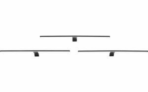Afbeelding van een Goossens Verlichting Tbv Kast Darkline, Kastverlichting led darkline, 3 x armatuur zwart