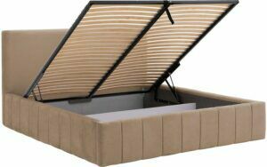 Afbeelding van een Goossens Bedframe Carte, 140 x 200 cm met storage, met 2x lattenbodem