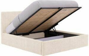 Afbeelding van een Goossens Bedframe Mysen Storage, 140 x 200 cm met storage, met 2x lattenbodem