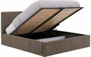 Afbeelding van een Goossens Bedframe Mysen Storage, 180 x 200 cm met storage, met 2x lattenbodem