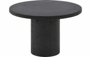 Afbeelding van een Goossens Salontafel Stone rond, beton grijs, urban industrieel, 50 x 31 x 50 cm