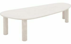 Afbeelding van een Goossens Eettafel Stone, Organisch 290 x 120 cm