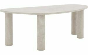Afbeelding van een Goossens Eettafel Stone, Organisch 220 x 120 cm