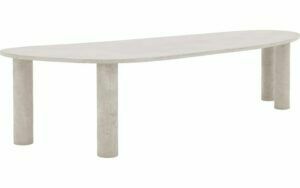 Afbeelding van een Goossens Eettafel Stone, Organisch 300 x 120 cm