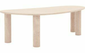 Afbeelding van een Goossens Eettafel Stone, Organisch 240 x 120 cm