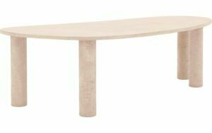 Afbeelding van een Goossens Eettafel Stone, Organisch 250 x 120 cm