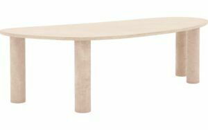 Afbeelding van een Goossens Eettafel Stone, Organisch 260 x 120 cm