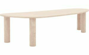 Afbeelding van een Goossens Eettafel Stone, Organisch 290 x 120 cm