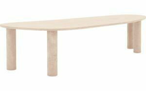 Afbeelding van een Goossens Eettafel Stone, Organisch 300 x 120 cm