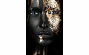 Afbeelding van een Goossens Schilderij Noir Gold, 90 x 135 cm