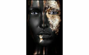 Afbeelding van een Goossens Schilderij Noir Gold, 80 x 120 cm