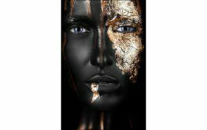 Afbeelding van een Goossens Schilderij Noir Gold, 90 x 135 cm