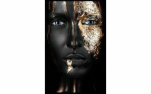 Afbeelding van een Goossens Schilderij Noir Gold, 100 x 150 cm