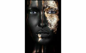 Afbeelding van een Goossens Schilderij Noir Gold, 120 x 80 cm