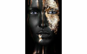 Afbeelding van een Goossens Schilderij Noir Gold, 135 x 90 cm