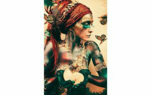 Afbeelding van een Goossens Schilderij Summon Ii, 80 x 120 cm