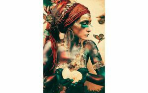 Afbeelding van een Goossens Schilderij Summon Ii, 90 x 135 cm