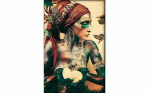 Afbeelding van een Goossens Schilderij Summon Ii, 80 x 120 cm