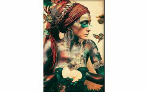 Afbeelding van een Goossens Schilderij Summon Ii, 90 x 135 cm