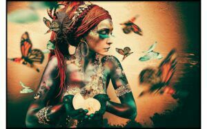 Afbeelding van een Goossens Schilderij Summon Ii, 150 x 100 cm