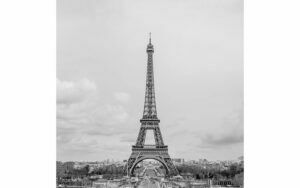 Afbeelding van een Goossens Schilderij City Life Paris, 74 x 74 cm