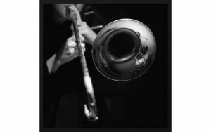 Afbeelding van een Goossens Schilderij Music 2, 74 x 74 cm