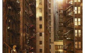 Afbeelding van een Goossens Schilderij City Sun, 148 x 98 cm