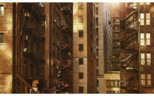 Afbeelding van een Goossens Schilderij City Sun, 118 x 70 cm