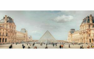 Afbeelding van een Goossens Schilderij The City, 150 x 60 cm