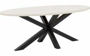 Afbeelding van een Goossens Eettafel Stone, Ovaal 210 x 120 cm