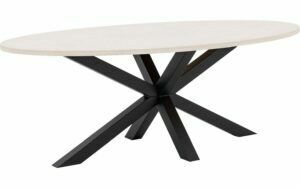 Afbeelding van een Goossens Eettafel Stone, Ovaal 220 x 120 cm