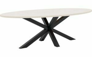 Afbeelding van een Goossens Eettafel Stone, Ovaal 240 x 120 cm