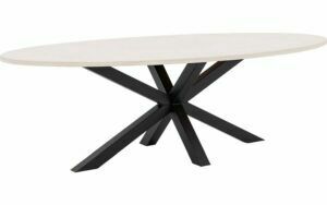 Afbeelding van een Goossens Eettafel Stone, Ovaal 250 x 120 cm