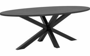 Afbeelding van een Goossens Eettafel Stone, Ovaal 220 x 120 cm