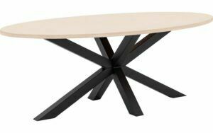 Afbeelding van een Goossens Eettafel Stone, Ovaal 210 x 120 cm