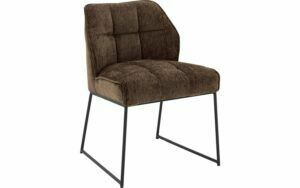 Afbeelding van een Goossens Eetkamerstoel Ronnie roze stof leuning, elegant chic