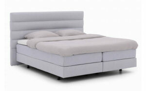 Afbeelding van een Goossens Boxspring Compleet Quatro Compleet, Vlak 140 x 200 cm box (=2x70cmx200cm) 2x matras gestoffeerd pocketvering, 1x matrastopper joy deluxe