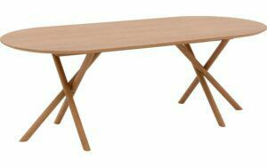 Afbeelding van een Goossens Eettafel Kristian, Semi rond 220 x 100 cm