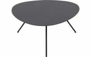 Afbeelding van een Goossens Salontafel Olivia organisch, metaal zwart, modern design, 73 x 35 x 73 cm