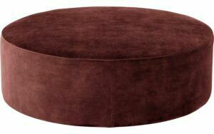 Afbeelding van een Goossens Poef Arendal, Poef ø 100 cm - 41 cm hoog