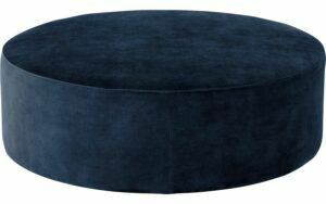 Afbeelding van een Goossens Poef Arendal, Poef ø 100 cm - 41 cm hoog