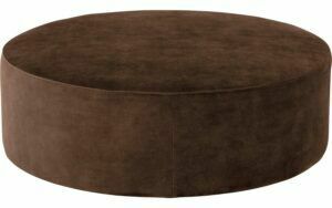 Afbeelding van een Goossens Poef Arendal, Poef ø 100 cm - 41 cm hoog